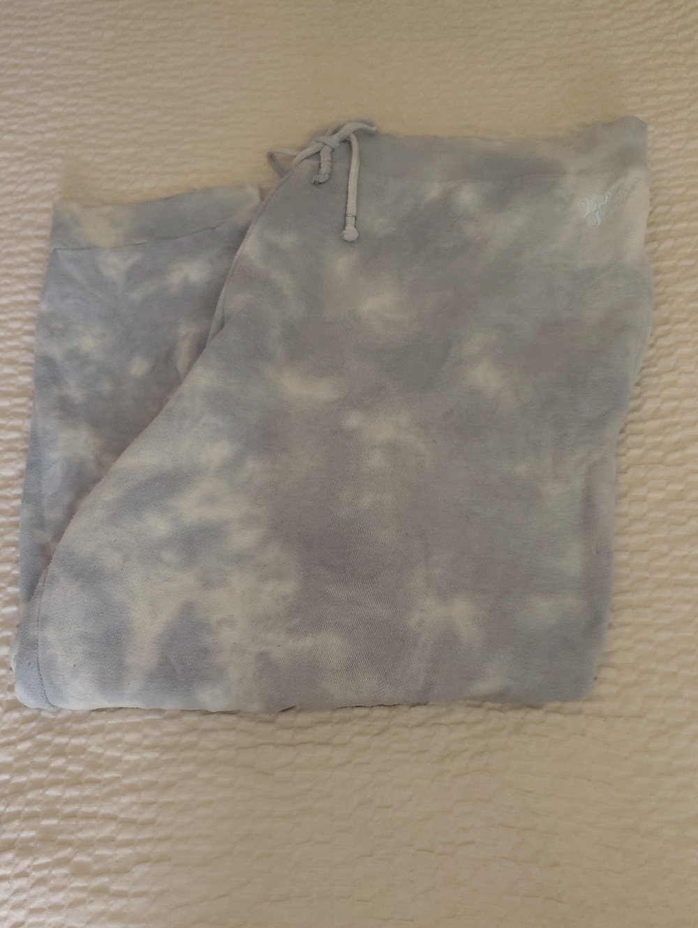 Victoria's Secret Women's XXL Light Blue Tie-Dye Sweatpants Joggers